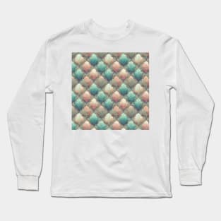 A Seamless Pattern of Pastel Colors Long Sleeve T-Shirt